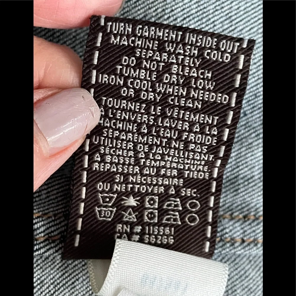 7 for all Mankind  Denim crop top  S